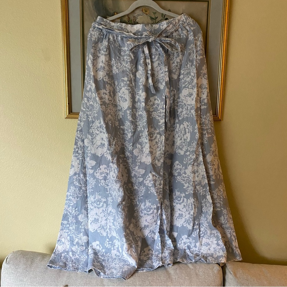 Linen Reformation maxi skirt